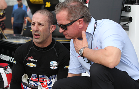 Tony Kanaan and Scott Harner