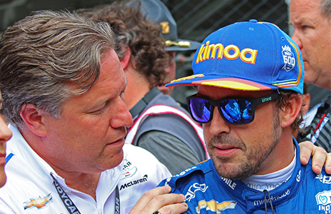 Zak Brown and Fernando Alonso