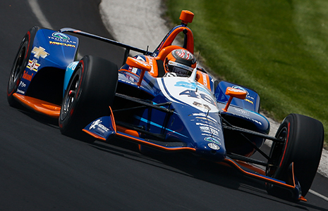 JR Hildebrand on track IMS