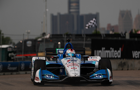 Graham Rahal on track Detroit