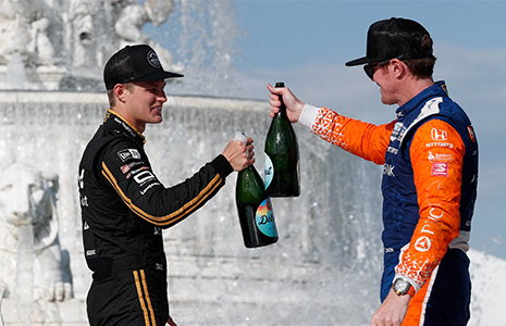 Marcus Ericsson and Scott Dixon