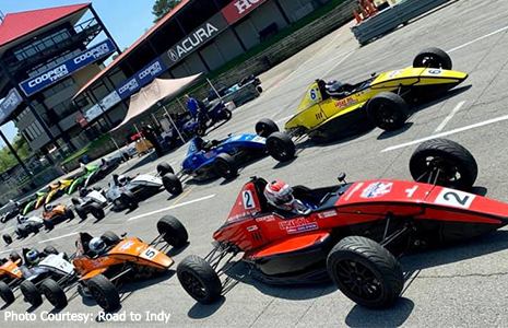 Lucas Oil School of Racing cars