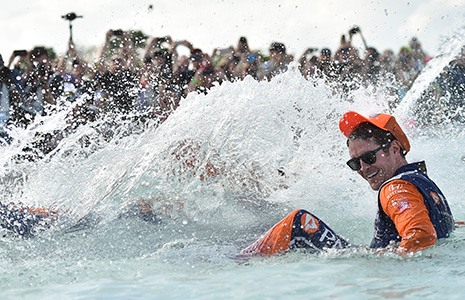 Scott Dixon after winning in Detroit