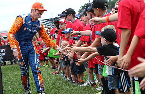 Scott Dixon at Mid-Ohio