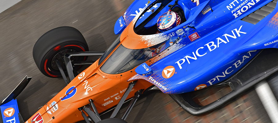 Scott Dixon on track at Indy