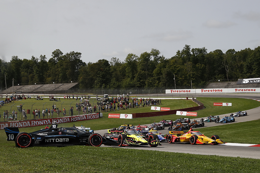 Felix Rosenqvist slides off track