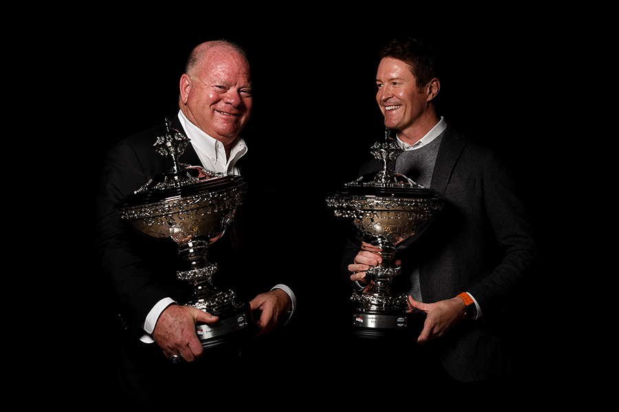 Chip Ganassi and Scott Dixon studio shot