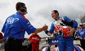 Thumbnail for Qual surprises galore; Castroneves claims pole