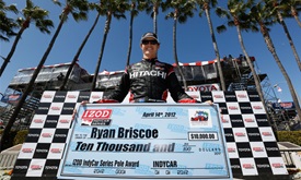 Thumbnail for Briscoe sets record; Franchitti starts 1st