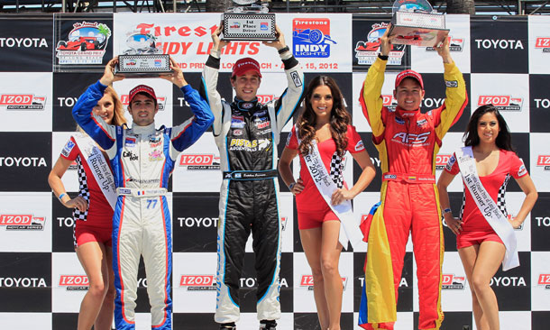 Firestone Indy Lights Podium Finishers - Long Beach