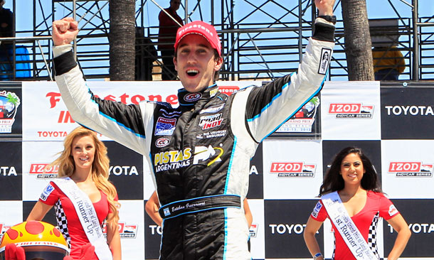 Esteban Guerrieri Wins Firestone Indy Lights wins Long Beach
