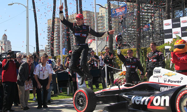 Will Power Jumps Long Beach Victory Lane