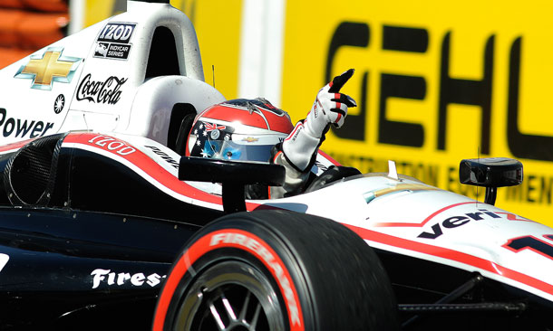 Will Power on Long Beach Victory Lap