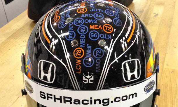 Special Helmet for Newgarden in Brazil