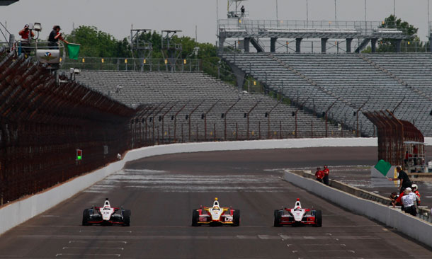 Penske Trio Opens IMS Practice