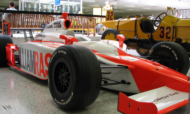 Wheldon Winner in IMS Museum
