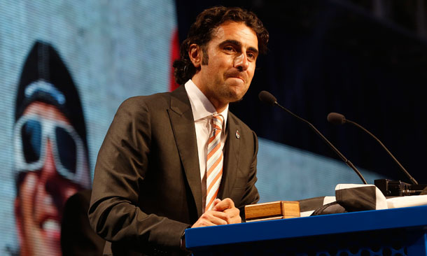 Dario Franchitti Speaks At Banquet