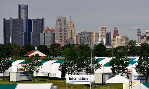 Detroit Skyline from Belle Isle