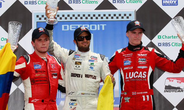 Firestone Indy Lights Podium from Belle Isle
