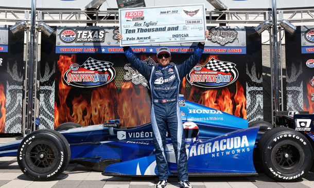 Tagliani Wins Pole At Texas
