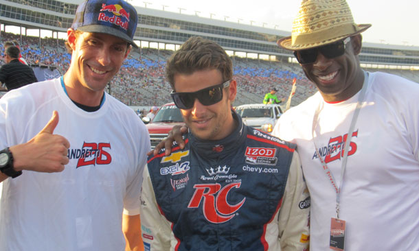 Deion Sanders and Travis Pastrana with Marco