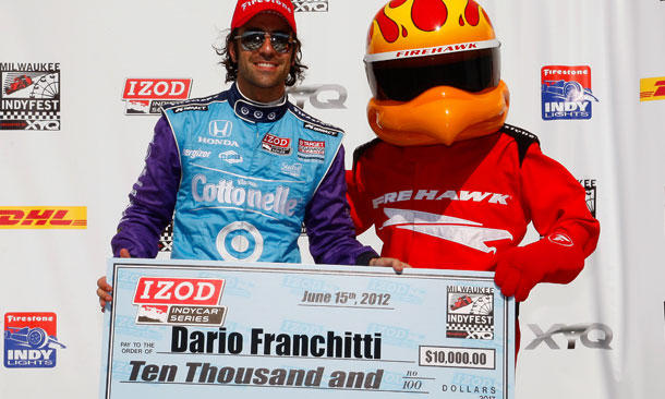 Dario Franchitti Wins Milwaukee Pole Position