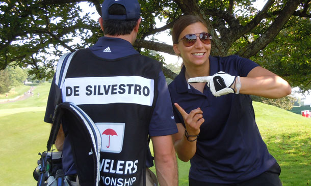 Simona de Silvestro Plays in Pro-Am