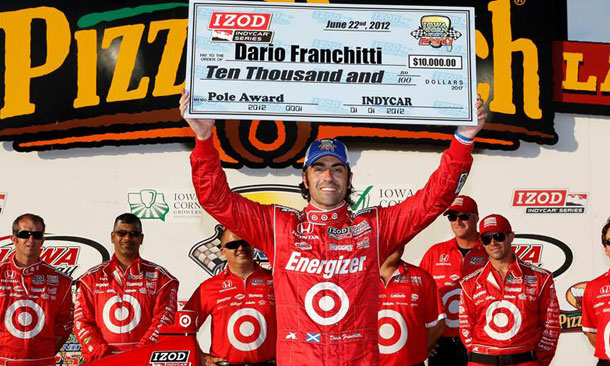 Franchitti Wins Pole At Iowa