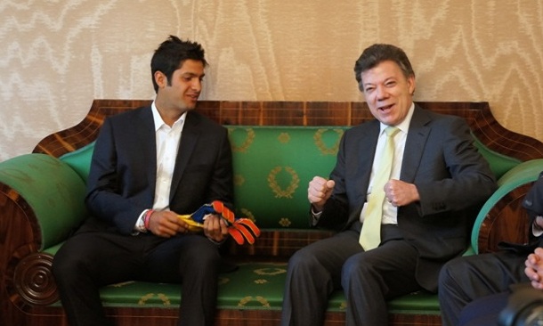 Gustavo Yacaman meets President