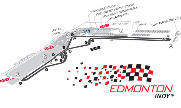 Edmonton Push To Pass - Track Layout