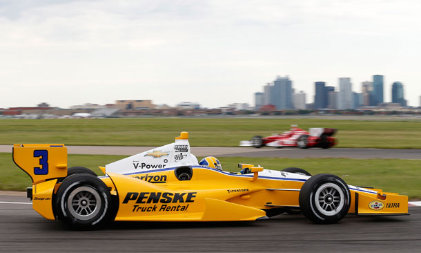 Helio Castroneves fastest in Edmonton Practice 2