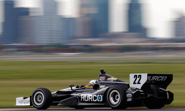 Oriol Servia On Track at Edmonton