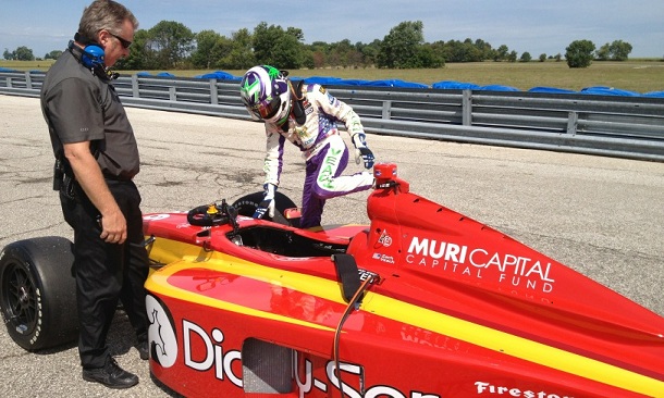 Veach completes successful test in Firestone Indy Lights car
