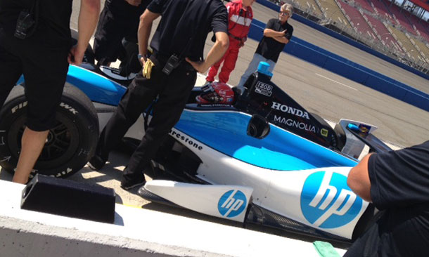 Simon Pagenaud Testing at Fontana