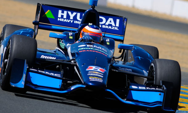 Rubens Barrichello during Sonoma practice