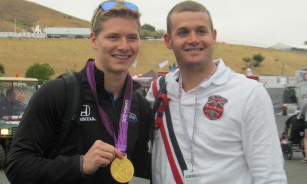 Josef Newgarden and Tyler Clary