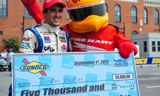 Vautier wins pole at Baltimore