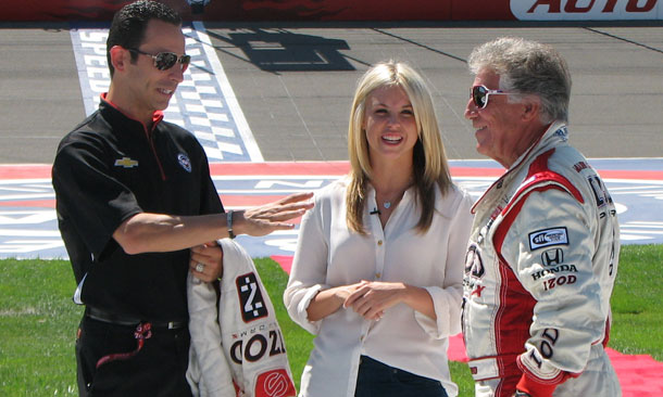 Chelsie Hightower visits Auto Club Speedway