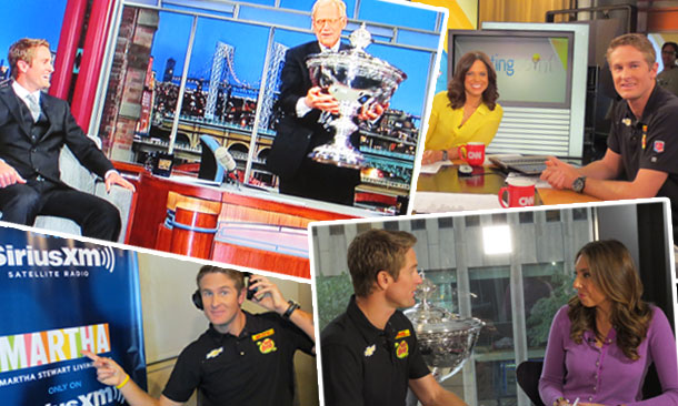 Hunter-Reay on tour in New York City