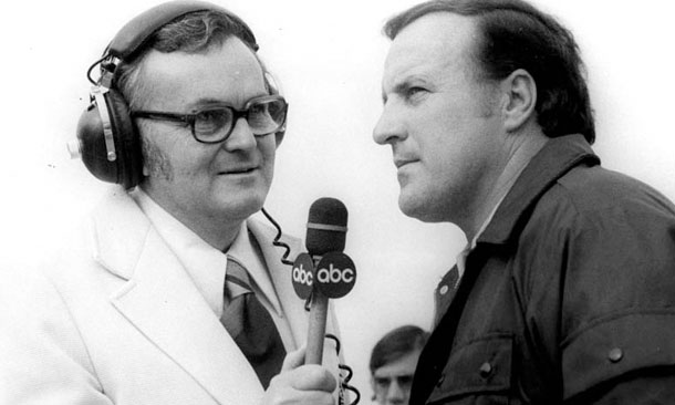 Chris Economaki with AJ Foyt