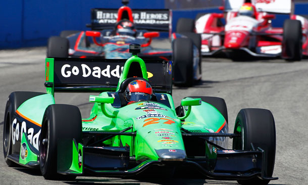 James Hinchcliffe leads JR Hildebrand