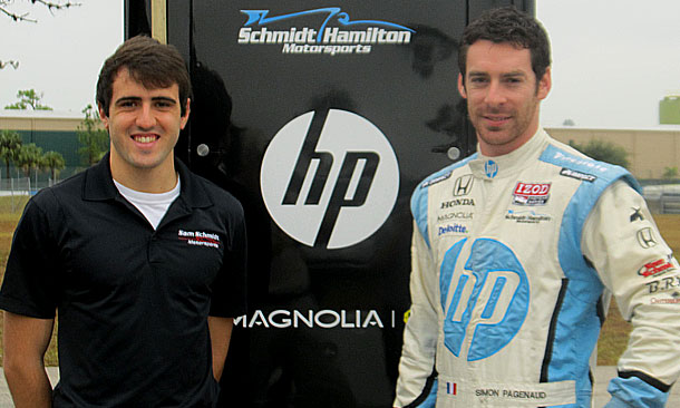 Vautier and Pagenaud test at Sebring