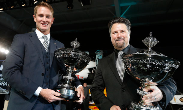 Ryan Hunter-Reay and Michael Andretti