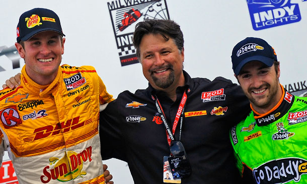 Andretti Podium at Milwaukee