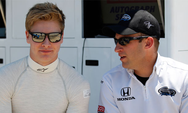 Josef Newgarden and Engineer