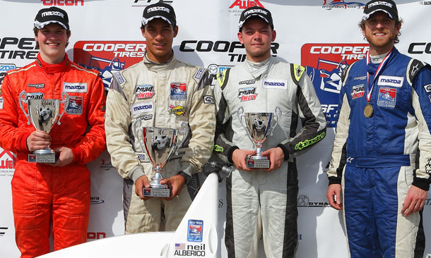 Alberico sweeps Sebring opener
