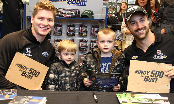 INDYCAR Kickoff - Newgarden and Hinchcliffe