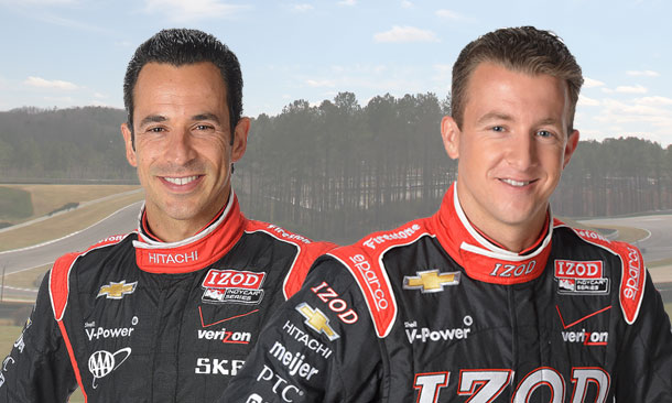 Helio Castroneves & A.J. Allmendinger