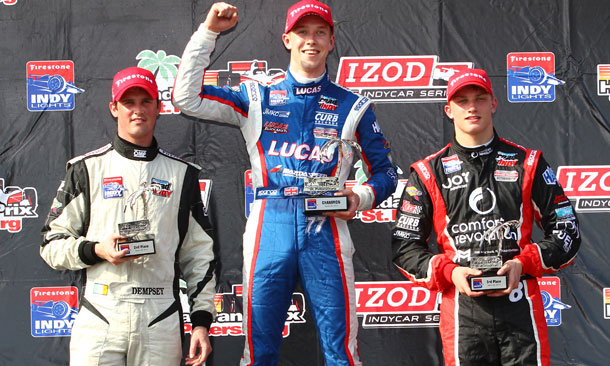 Firestone Indy Lights Podium from St. Pete