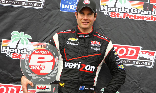 Will Power wins Verizon P1 award at St. Pete
